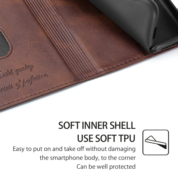 For Honor Magic6 Pro Cow Texture Magnetic Leather Phone Case(Dark Brown) - Honor Cases by PMC Jewellery | Online Shopping South Africa | PMC Jewellery | Buy Now Pay Later Mobicred