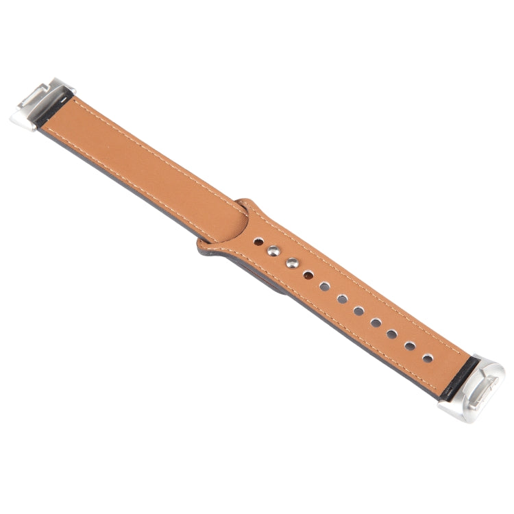 For Fitbit Charge 5 PU Leather Replacement Watch Band(Black) - Watch Bands by PMC Jewellery | Online Shopping South Africa | PMC Jewellery | Buy Now Pay Later Mobicred