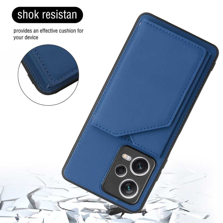 For Xiaomi Redmi Note 12 / Poco X5 5G Skin Feel PU + TPU + PC Card Slots Phone Case(Royal Blue) - Xiaomi Cases by PMC Jewellery | Online Shopping South Africa | PMC Jewellery | Buy Now Pay Later Mobicred