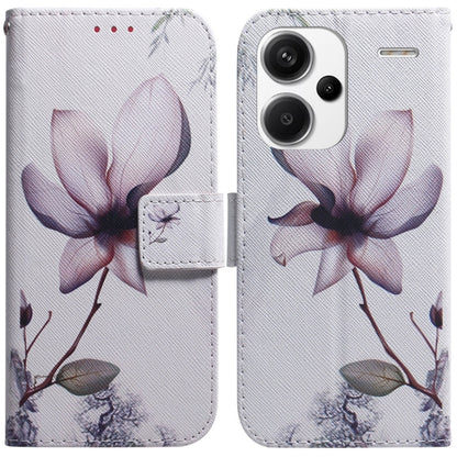 For Xiaomi Redmi Note 13 Pro+ 5G Coloured Drawing Flip Leather Phone Case(Magnolia) - Note 13 Pro+ Cases by PMC Jewellery | Online Shopping South Africa | PMC Jewellery | Buy Now Pay Later Mobicred