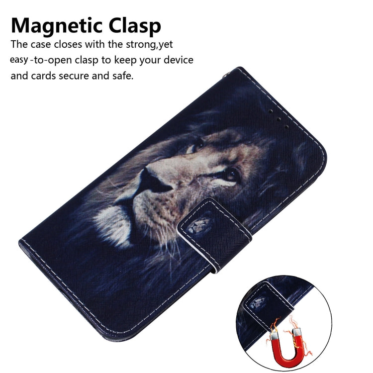 For Realme C67 4G Global Coloured Drawing Flip Leather Phone Case(Lion) - C67 Cases by PMC Jewellery | Online Shopping South Africa | PMC Jewellery | Buy Now Pay Later Mobicred