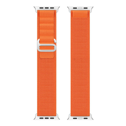 For Apple Watch Series 8 41mm DUX DUCIS GS Series Nylon Loop Watch Band(Orange) - Watch Bands by DUX DUCIS | Online Shopping South Africa | PMC Jewellery | Buy Now Pay Later Mobicred