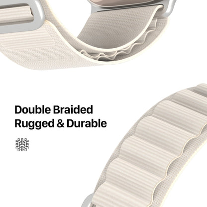 For Apple Watch SE 2022 40mm DUX DUCIS GS Series Nylon Loop Watch Band(Starlight) - Watch Bands by DUX DUCIS | Online Shopping South Africa | PMC Jewellery | Buy Now Pay Later Mobicred