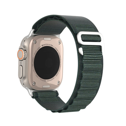 For Apple Watch Series 6 44mm DUX DUCIS GS Series Nylon Loop Watch Band(Green) - Watch Bands by DUX DUCIS | Online Shopping South Africa | PMC Jewellery | Buy Now Pay Later Mobicred