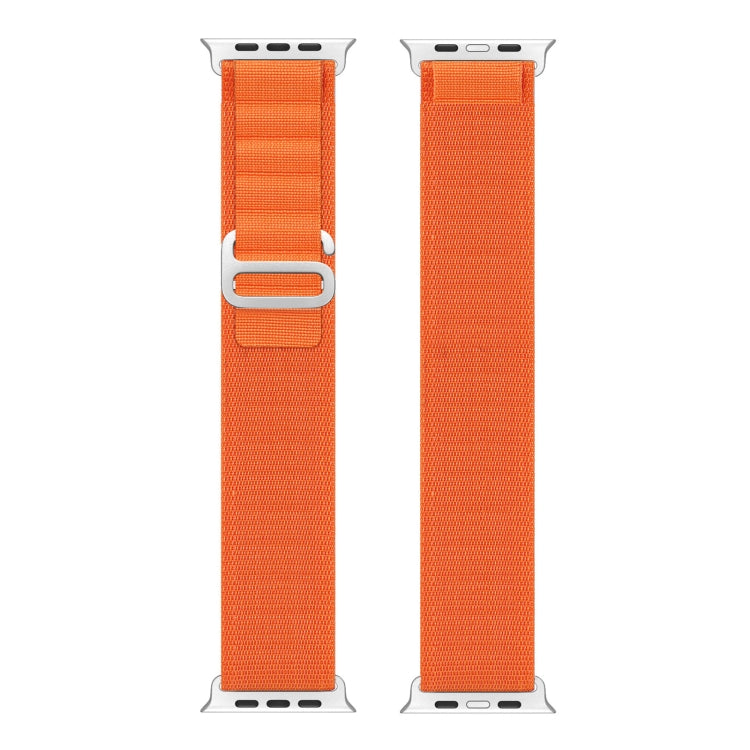 For Apple Watch Series 5 44mm DUX DUCIS GS Series Nylon Loop Watch Band(Orange) - Watch Bands by DUX DUCIS | Online Shopping South Africa | PMC Jewellery | Buy Now Pay Later Mobicred