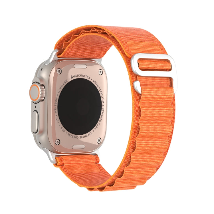 For Apple Watch Series 5 40mm DUX DUCIS GS Series Nylon Loop Watch Band(Orange) - Watch Bands by DUX DUCIS | Online Shopping South Africa | PMC Jewellery | Buy Now Pay Later Mobicred