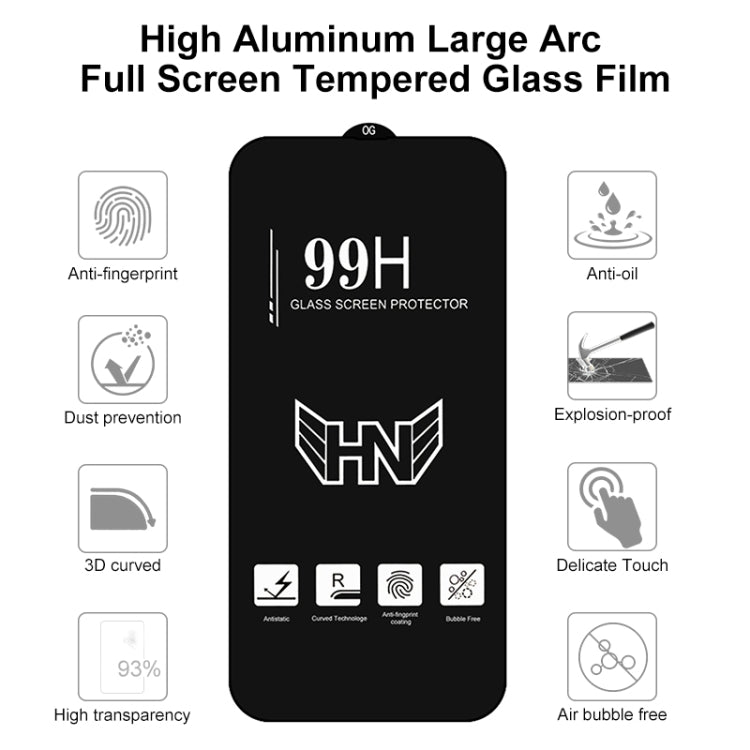 For iPhone 16 Pro Max 25pcs High Aluminum Large Arc Full Screen Tempered Glass Film - iPhone 16 Pro Max Tempered Glass by PMC Jewellery | Online Shopping South Africa | PMC Jewellery | Buy Now Pay Later Mobicred