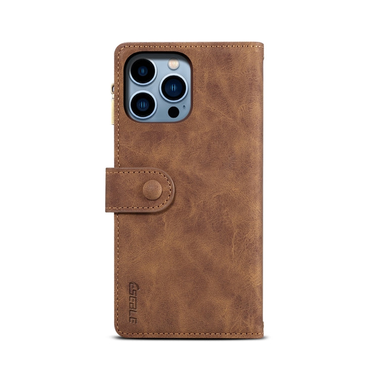 For iPhone 16 Pro Max ESEBLE Retro Frosted RFID Flip Leather Phone Case(Brown) - iPhone 16 Pro Max Cases by ESEBLE | Online Shopping South Africa | PMC Jewellery | Buy Now Pay Later Mobicred