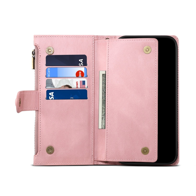 For iPhone 16 Pro ESEBLE Retro Frosted RFID Flip Leather Phone Case(Rose Gold) - iPhone 16 Pro Cases by ESEBLE | Online Shopping South Africa | PMC Jewellery | Buy Now Pay Later Mobicred