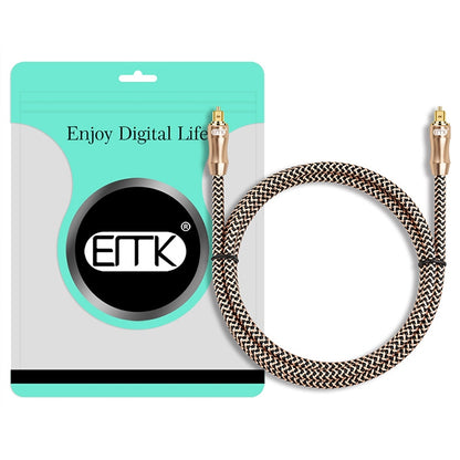 3m EMK OD6.0mm Gold-plated TV Digital Audio Optical Fiber Connecting Cable - Audio Optical Cables by EMK | Online Shopping South Africa | PMC Jewellery | Buy Now Pay Later Mobicred