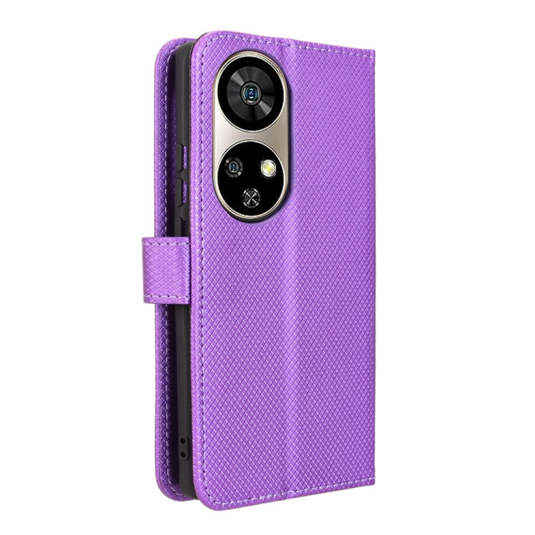 For Ulefone Note 17 Pro Diamond Texture Leather Phone Case(Purple) - Ulefone Cases by PMC Jewellery | Online Shopping South Africa | PMC Jewellery | Buy Now Pay Later Mobicred