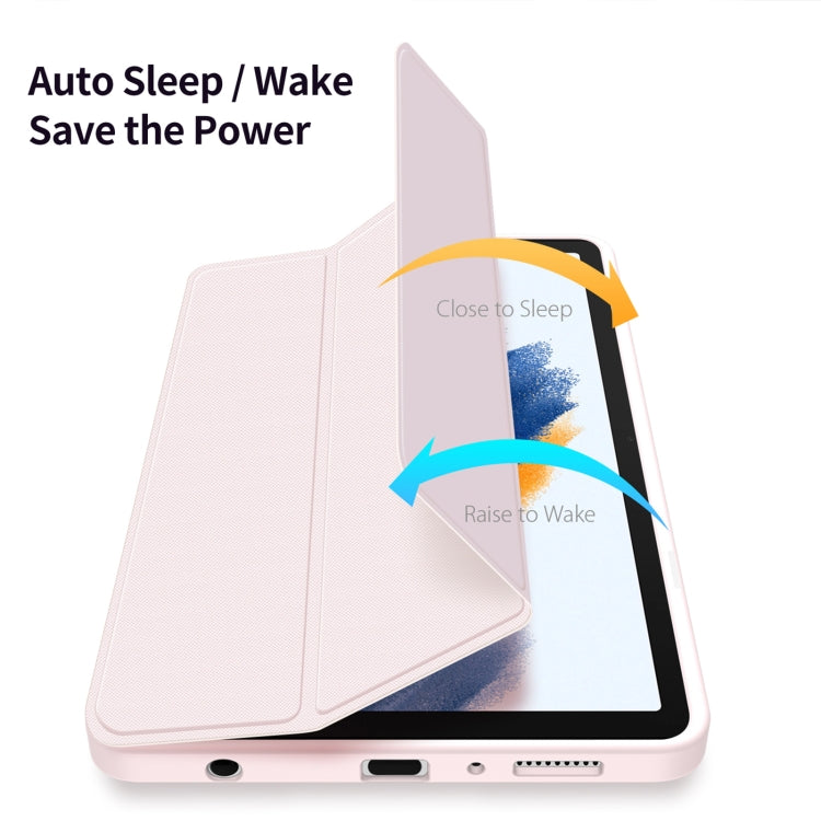 For Samsung Galaxy Tab A9 DUX DUCIS TOBY Series Antiskid Leather Tablet Case with Sleep / Wake-up Function(Pink) - Galaxy Tab A9 by DUX DUCIS | Online Shopping South Africa | PMC Jewellery | Buy Now Pay Later Mobicred