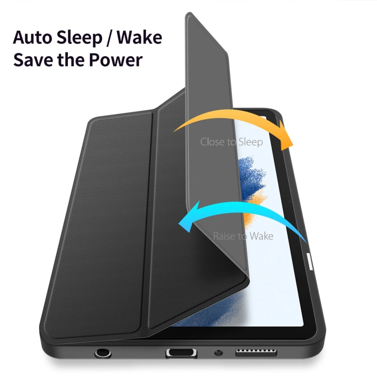 For Samsung Galaxy Tab A9 DUX DUCIS TOBY Series Antiskid Leather Tablet Case with Sleep / Wake-up Function(Black) - Galaxy Tab A9 by DUX DUCIS | Online Shopping South Africa | PMC Jewellery | Buy Now Pay Later Mobicred