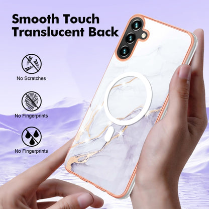 For Samsung Galaxy A54 5G Marble Pattern Dual-side IMD Magsafe TPU Phone Case(White 006) - Galaxy Phone Cases by PMC Jewellery | Online Shopping South Africa | PMC Jewellery