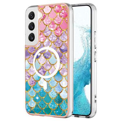 For Samsung Galaxy S22 5G Marble Pattern Dual-side IMD Magsafe TPU Phone Case(Colorful Scales) - Galaxy S22 5G Cases by PMC Jewellery | Online Shopping South Africa | PMC Jewellery