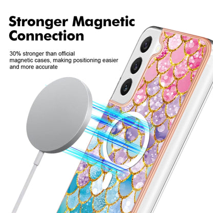 For Samsung Galaxy S23 5G Marble Pattern Dual-side IMD Magsafe TPU Phone Case(Colorful Scales) - Galaxy S23 5G Cases by PMC Jewellery | Online Shopping South Africa | PMC Jewellery