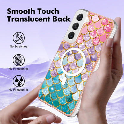 For Samsung Galaxy S23 5G Marble Pattern Dual-side IMD Magsafe TPU Phone Case(Colorful Scales) - Galaxy S23 5G Cases by PMC Jewellery | Online Shopping South Africa | PMC Jewellery