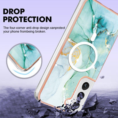 For Samsung Galaxy S23+ 5G Marble Pattern Dual-side IMD Magsafe TPU Phone Case(Green 003) - Galaxy S23+ 5G Cases by PMC Jewellery | Online Shopping South Africa | PMC Jewellery