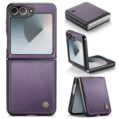 For Samsung Galaxy Z Flip6 5G CaseMe 023 Butterfly Buckle Litchi Texture RFID Anti-theft Leather Phone Case(Pearly Purple) - Galaxy Z Flip6 5G Cases by CaseMe | Online Shopping South Africa | PMC Jewellery | Buy Now Pay Later Mobicred