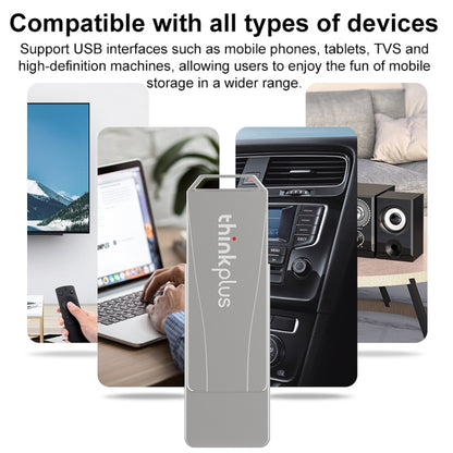 Lenovo Thinkplus USB 3.0 Rotating Flash Drive, Memory:64GB(Silver) - USB Flash Drives by Lenovo | Online Shopping South Africa | PMC Jewellery | Buy Now Pay Later Mobicred