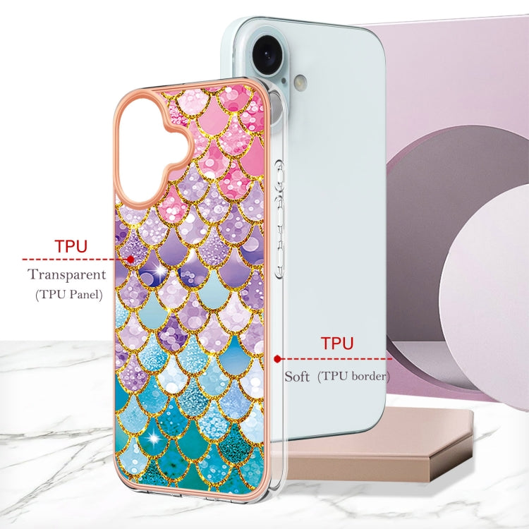 For iPhone 16 Electroplating Pattern IMD TPU Shockproof Case(Colorful Scales) - iPhone 16 Cases by PMC Jewellery | Online Shopping South Africa | PMC Jewellery | Buy Now Pay Later Mobicred