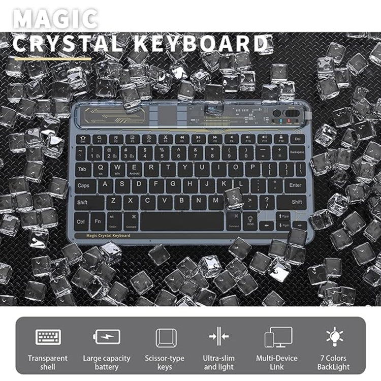 X11S 10 inch Tablet Universal Transparent Backlit Keyboard Compatible For iOS&Android&Windows System(Transparent) - Universal Keyboard by PMC Jewellery | Online Shopping South Africa | PMC Jewellery