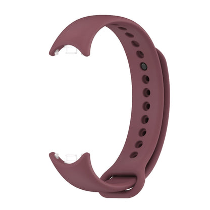 For Xiaomi Mi Band 8 Mijobs Solid Color Silicone Watch Band(Wine Red) - Watch Bands by MIJOBS | Online Shopping South Africa | PMC Jewellery