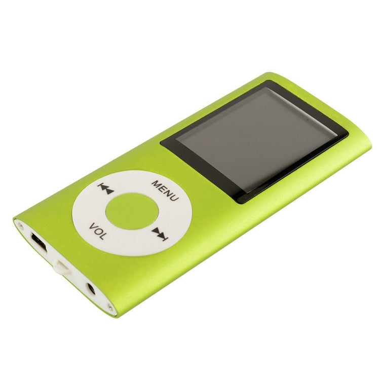 1.8 inch TFT Screen Metal MP4 Player With 16G TF Card+Earphone+Cable(Green) - MP4 Player by PMC Jewellery | Online Shopping South Africa | PMC Jewellery | Buy Now Pay Later Mobicred