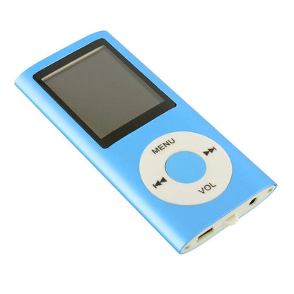 1.8 inch TFT Screen Metal MP4 Player With Earphone+Cable(Blue) - MP4 Player by PMC Jewellery | Online Shopping South Africa | PMC Jewellery | Buy Now Pay Later Mobicred