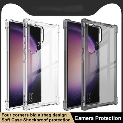 For Samsung Galaxy S24 Ultra 5G imak Shockproof Airbag TPU Phone Case(Transparent Black) - Galaxy S24 Ultra 5G Cases by imak | Online Shopping South Africa | PMC Jewellery | Buy Now Pay Later Mobicred