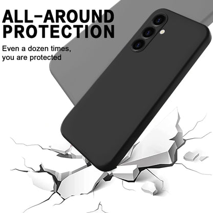 For Samsung Galaxy S23 FE 5G Pure Color Liquid Silicone Shockproof Phone Case(Black) - Galaxy S23 FE 5G Cases by PMC Jewellery | Online Shopping South Africa | PMC Jewellery