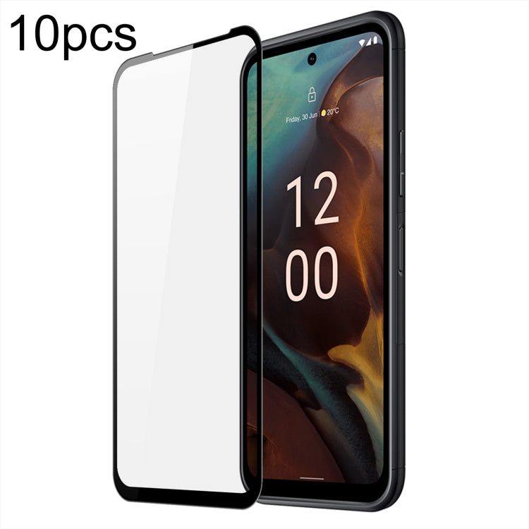 For Nokia XR21 10pcs DUX DUCIS 0.33mm 9H Medium Alumina Tempered Glass Film - Nokia Tempered Glass by DUX DUCIS | Online Shopping South Africa | PMC Jewellery | Buy Now Pay Later Mobicred