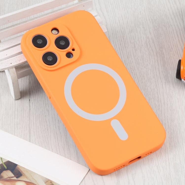 For iPhone 16 Pro Max Liquid Silicone Magsafe Phone Case(Orange) - iPhone 16 Pro Max Cases by PMC Jewellery | Online Shopping South Africa | PMC Jewellery | Buy Now Pay Later Mobicred