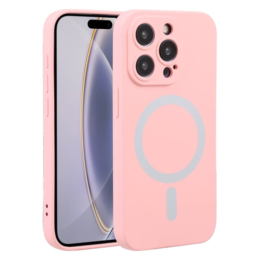 For iPhone 16 Pro Liquid Silicone Magsafe Phone Case(Pink) - iPhone 16 Pro Cases by PMC Jewellery | Online Shopping South Africa | PMC Jewellery | Buy Now Pay Later Mobicred