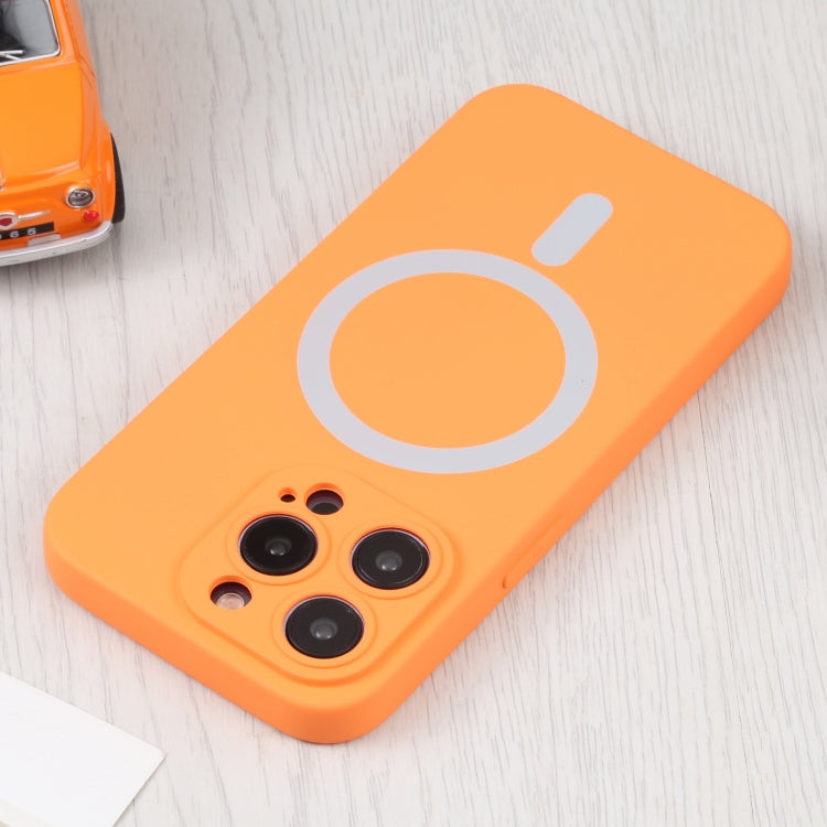 For iPhone 16 Pro Liquid Silicone Magsafe Phone Case(Orange) - iPhone 16 Pro Cases by PMC Jewellery | Online Shopping South Africa | PMC Jewellery | Buy Now Pay Later Mobicred