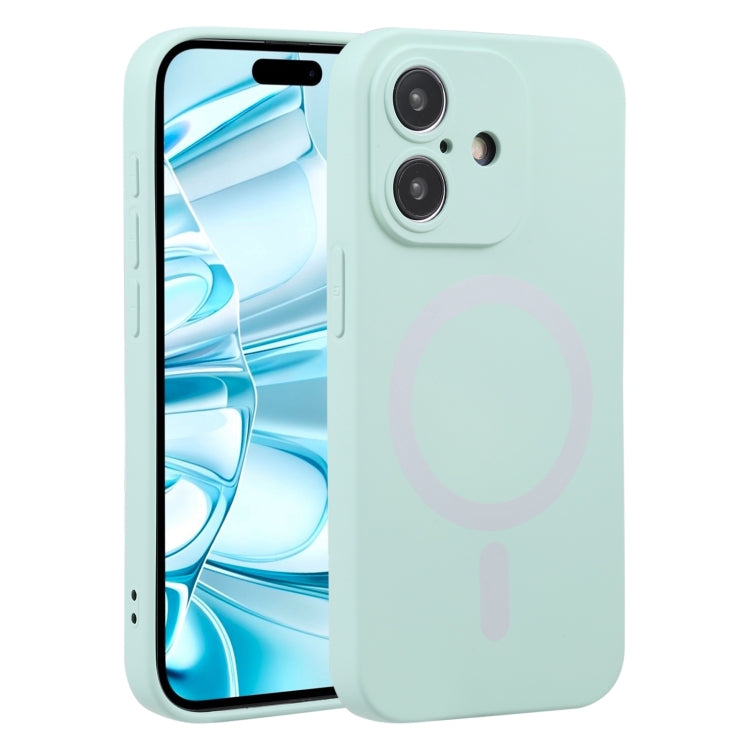 For iPhone 16 Plus Liquid Silicone Magsafe Phone Case(Light Cyan) - iPhone 16 Plus Cases by PMC Jewellery | Online Shopping South Africa | PMC Jewellery | Buy Now Pay Later Mobicred