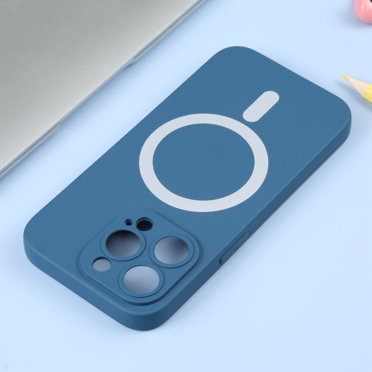 For iPhone 16 Liquid Silicone Magsafe Phone Case(Blue) - iPhone 16 Cases by PMC Jewellery | Online Shopping South Africa | PMC Jewellery | Buy Now Pay Later Mobicred