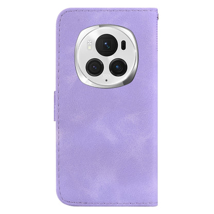 For Honor Magic6 Pro Seven-shaped Embossed Leather Phone Case(Purple) - Honor Cases by PMC Jewellery | Online Shopping South Africa | PMC Jewellery | Buy Now Pay Later Mobicred