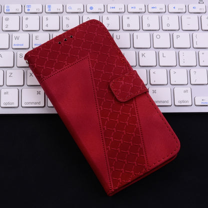 For Honor Magic6 Pro Seven-shaped Embossed Leather Phone Case(Red) - Honor Cases by PMC Jewellery | Online Shopping South Africa | PMC Jewellery | Buy Now Pay Later Mobicred