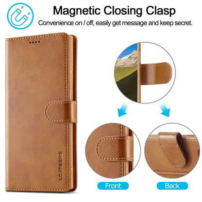 For Samsung Galaxy S24 Ultra 5G LC.IMEEKE Calf Texture Leather Phone Case(Brown) - Galaxy S24 Ultra 5G Cases by LC.IMEEKE | Online Shopping South Africa | PMC Jewellery | Buy Now Pay Later Mobicred