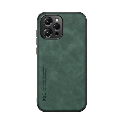 For Xiaomi Redmi 12 4G Skin Feel Magnetic Leather Back Phone Case(Green) - Xiaomi Cases by PMC Jewellery | Online Shopping South Africa | PMC Jewellery | Buy Now Pay Later Mobicred