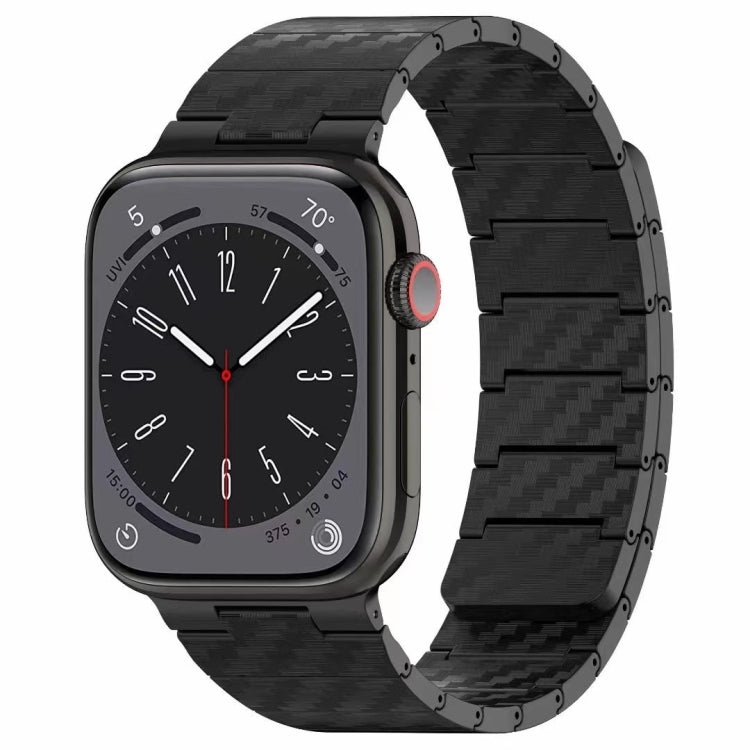 For Apple Watch SE 2023 40mm Carbon Fiber Magnetic Loop Watch Band(Black) - Watch Bands by PMC Jewellery | Online Shopping South Africa | PMC Jewellery