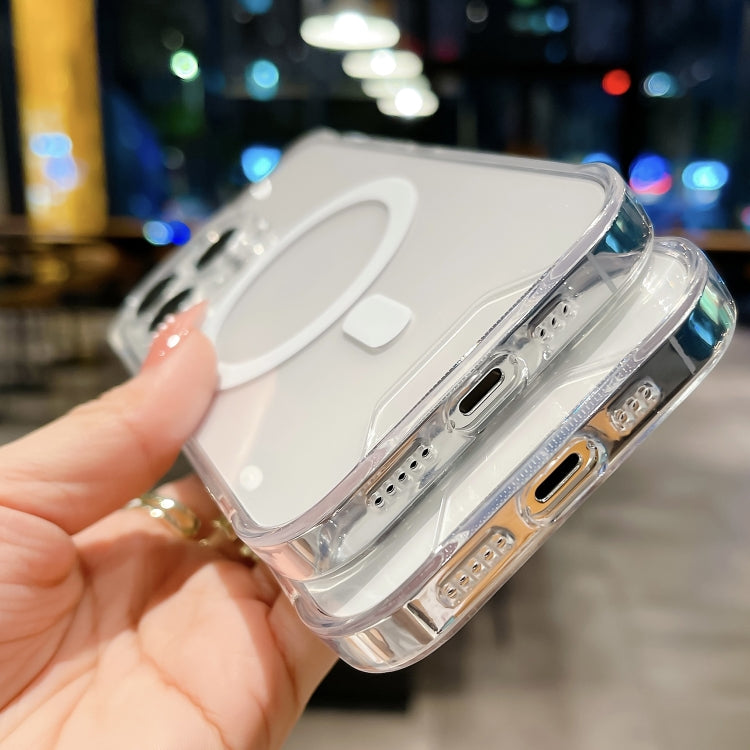 For iPhone 16 Space MagSafe Acrylic Hybrid TPU Phone Case(Transparent) - iPhone 16 Cases by PMC Jewellery | Online Shopping South Africa | PMC Jewellery | Buy Now Pay Later Mobicred