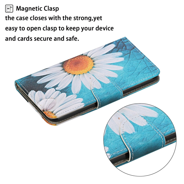 For iPhone 16 Pro 3D Colored Drawing Flip Leather Phone Case(Chrysanthemum) - iPhone 16 Pro Cases by PMC Jewellery | Online Shopping South Africa | PMC Jewellery | Buy Now Pay Later Mobicred