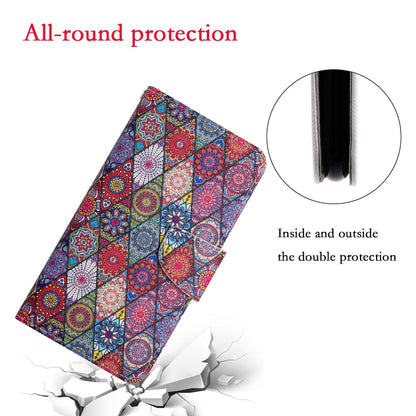 For iPhone 16 Pro 3D Colored Drawing Flip Leather Phone Case(Kaleidoscope) - iPhone 16 Pro Cases by PMC Jewellery | Online Shopping South Africa | PMC Jewellery | Buy Now Pay Later Mobicred