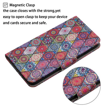 For iPhone 16 Plus 3D Colored Drawing Flip Leather Phone Case(Kaleidoscope) - iPhone 16 Plus Cases by PMC Jewellery | Online Shopping South Africa | PMC Jewellery | Buy Now Pay Later Mobicred