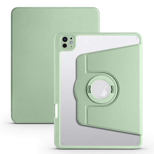 For iPad Pro 11 2024 Acrylic 360 Rotation Detachable Leather Tablet Case(Green) - iPad Pro 11 2024 Cases by PMC Jewellery | Online Shopping South Africa | PMC Jewellery | Buy Now Pay Later Mobicred