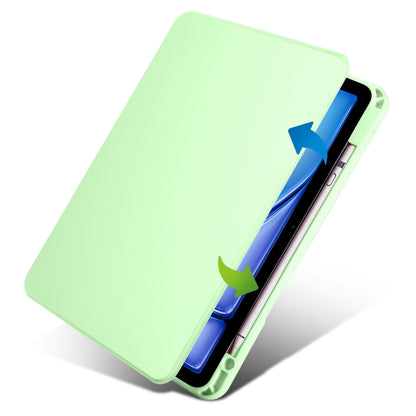 For iPad Air 11 2024 Acrylic 360 Rotation Detachable Leather Tablet Case(Green) - iPad Air 11 2024 Cases by PMC Jewellery | Online Shopping South Africa | PMC Jewellery | Buy Now Pay Later Mobicred