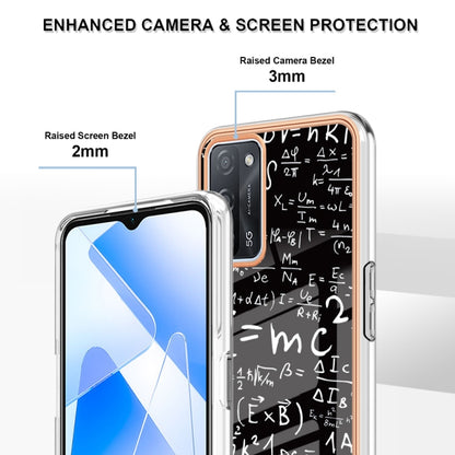 For OPPO A55 5G / A53s 5G / A54 4G Electroplating Marble Dual-side IMD Phone Case(Equation) - OPPO Cases by PMC Jewellery | Online Shopping South Africa | PMC Jewellery | Buy Now Pay Later Mobicred