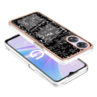 For OPPO A78 / A58 Electroplating Marble Dual-side IMD Phone Case(Equation) - OPPO Cases by PMC Jewellery | Online Shopping South Africa | PMC Jewellery | Buy Now Pay Later Mobicred